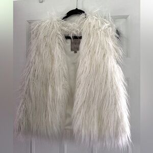 Guess Draped Faux Fur Vest, Never Worn